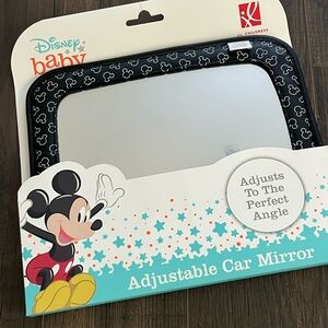 Disney Baby Mickey Mouse Adjustable Car Mirror - Black and White
